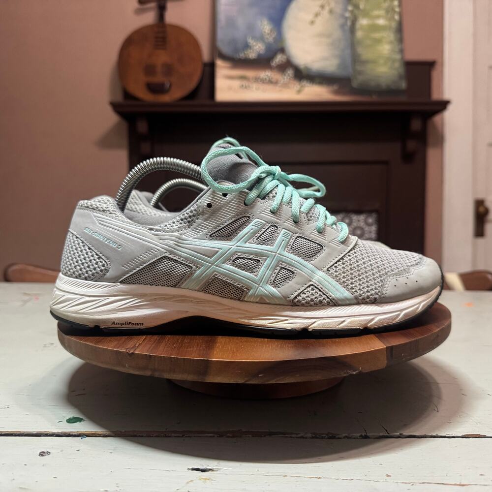 Asics Gel Contend 5 Womens Size 10.5 Gray Sneaker Shoes